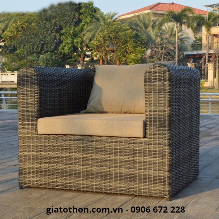 bộ bàn ghế sofa nhựa giả mây